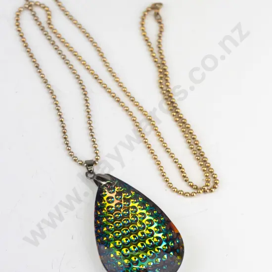 multi coloured necklace chain stamped 925