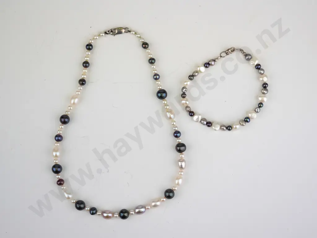 necklace & bracelet set clasps stamped 925 Image 1++