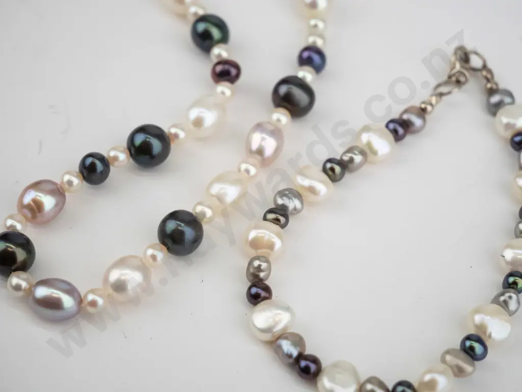 necklace & bracelet set clasps stamped 925 Image 1++