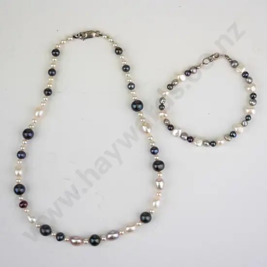 necklace & bracelet set clasps stamped 925