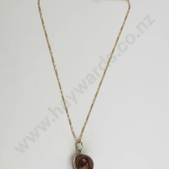 ball necklace stamped 925