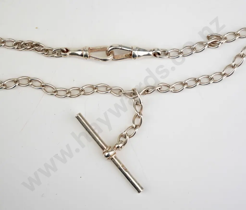 silver fob style chain stamped 925 Image 1++