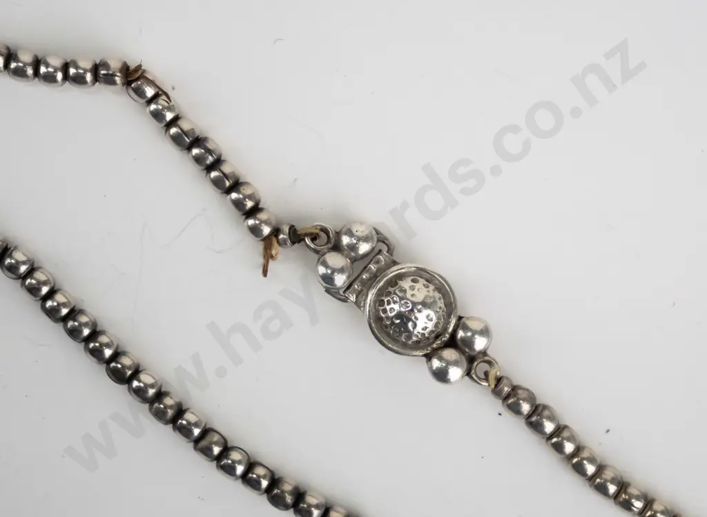 long silver necklace stamped 925 Image 1++