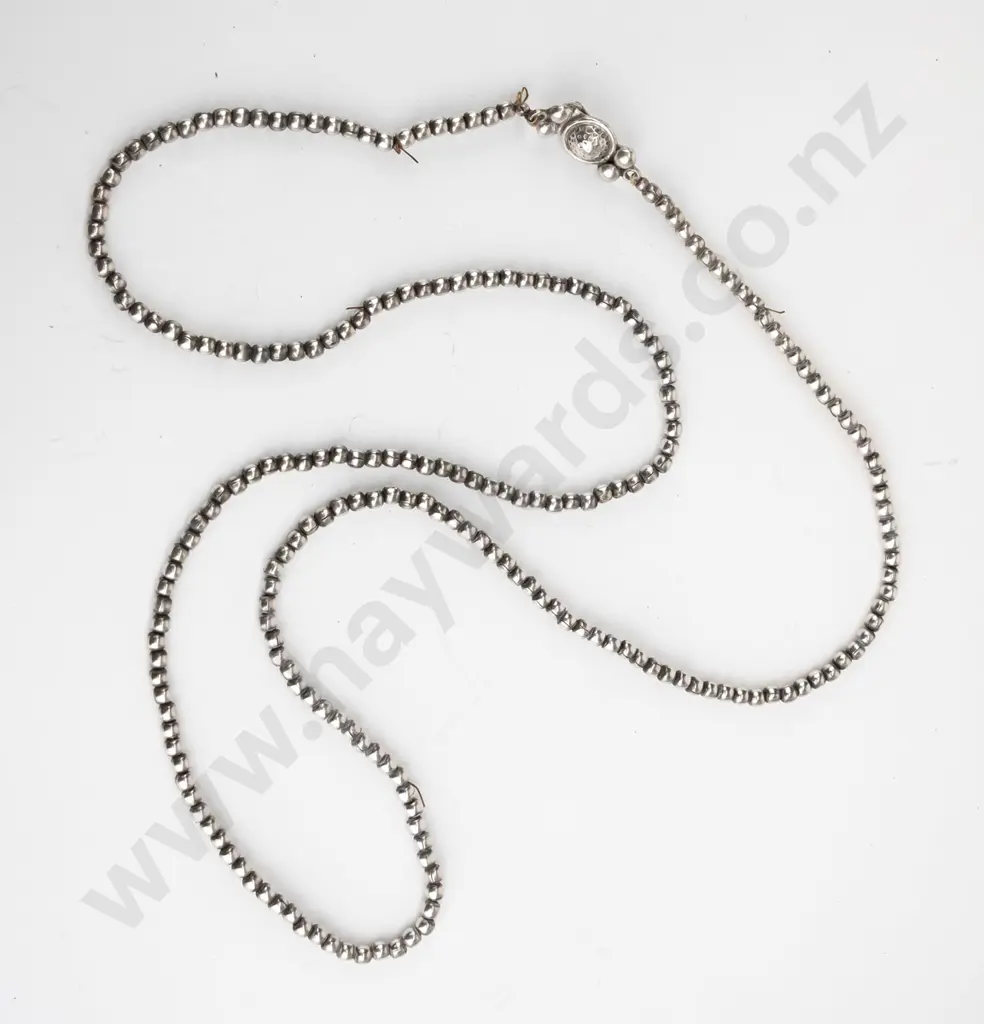 long silver necklace stamped 925 Image 1++