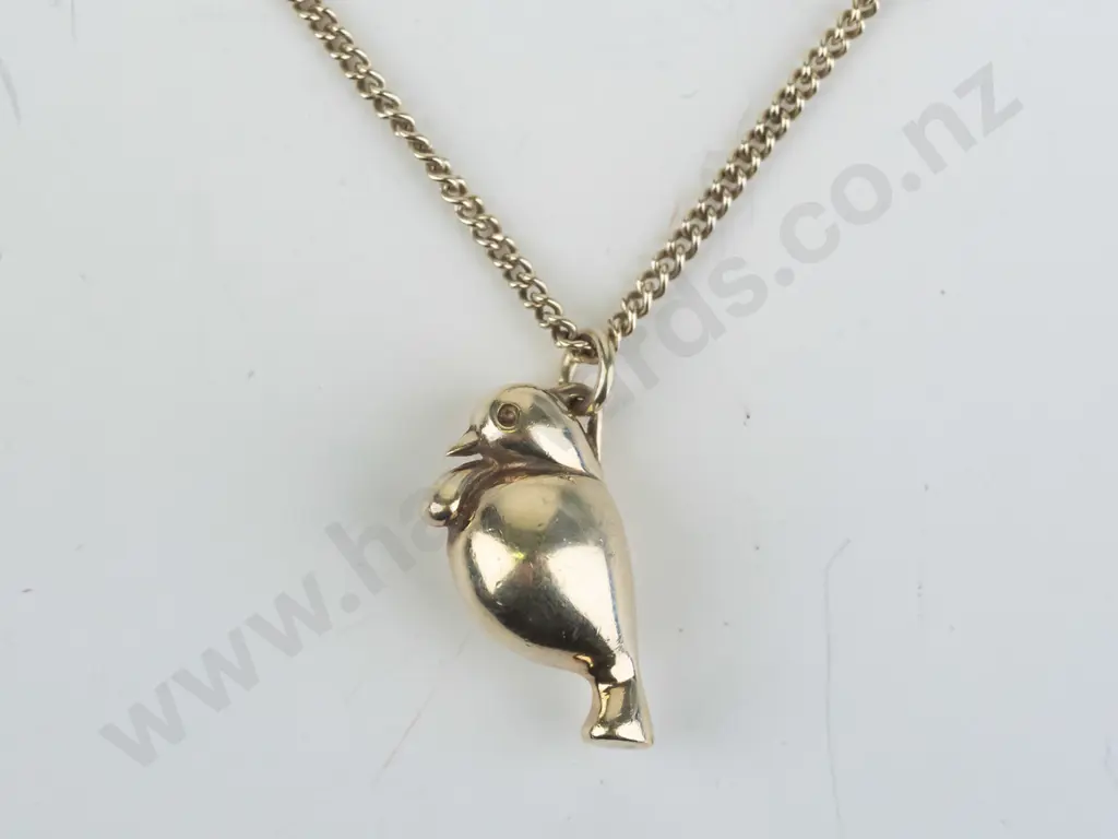 silver bird necklace stamped BOH NZ mint Image 1++