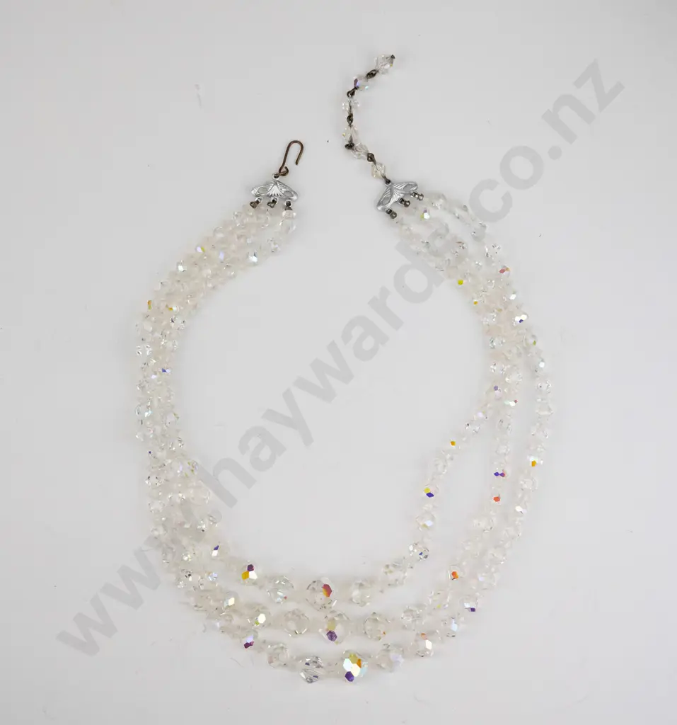 3 strand crystal necklace Image 1++