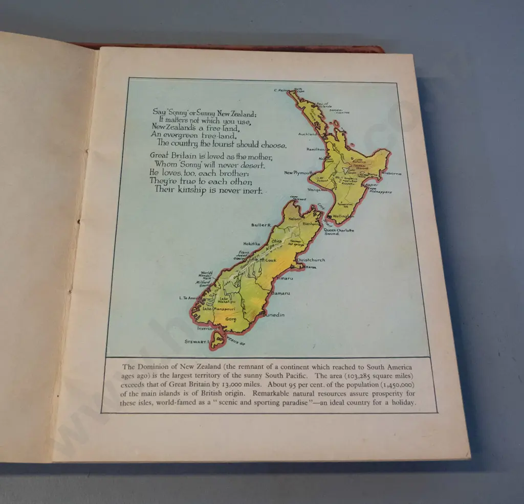 1920s publication "Sonny New Zealand - Brighter Britain of the South" pub. Tanner Bros. - minor wear & marks Image 1++
