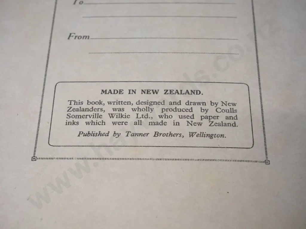 1920s publication "Sonny New Zealand - Brighter Britain of the South" pub. Tanner Bros. - minor wear & marks Image 1++