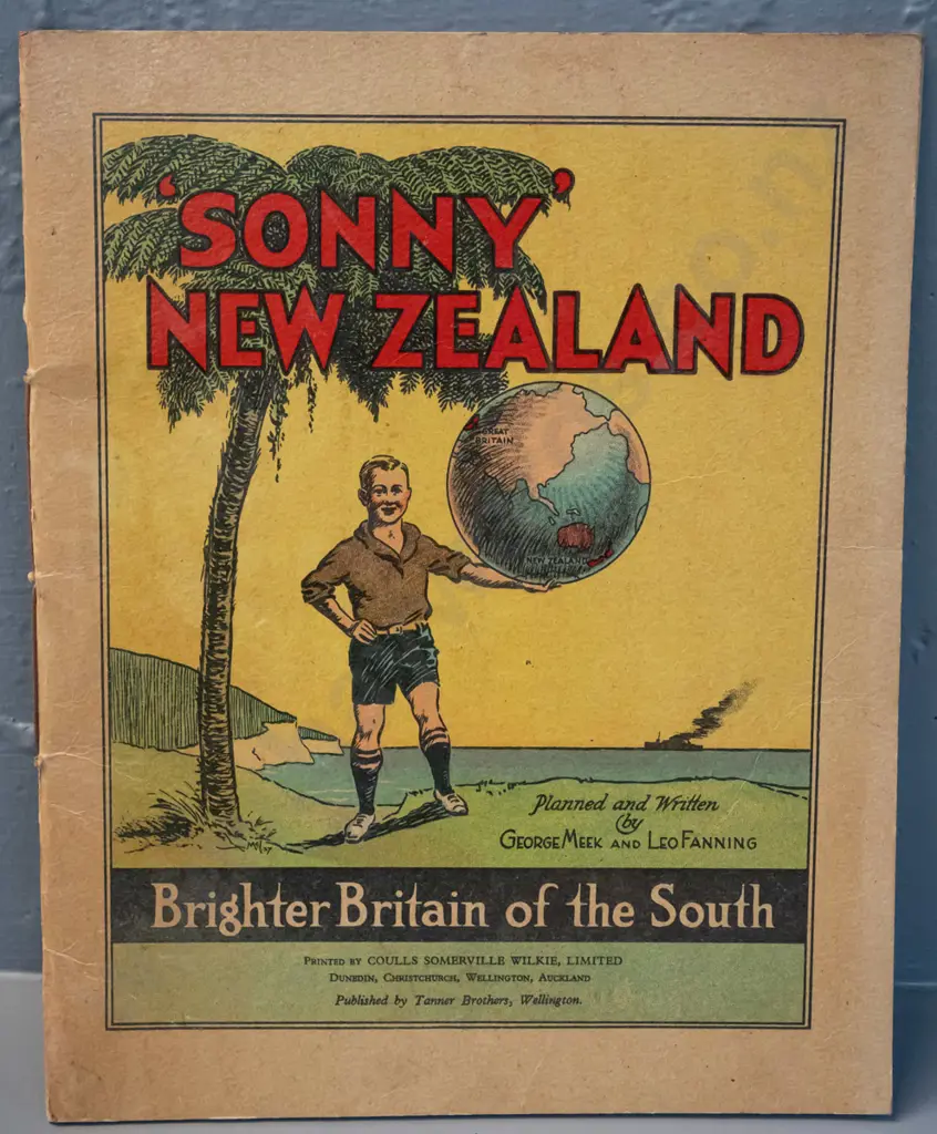 1920s publication "Sonny New Zealand - Brighter Britain of the South" pub. Tanner Bros. - minor wear & marks Image 1++