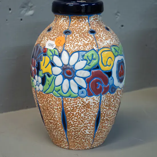 Imperial Amphora floral pattern vase 15078/24 - H-200 D-120