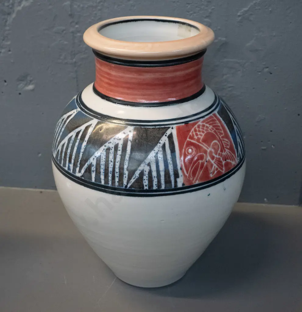 Chris Fersterer studio pottery vase H-300 Image 1++