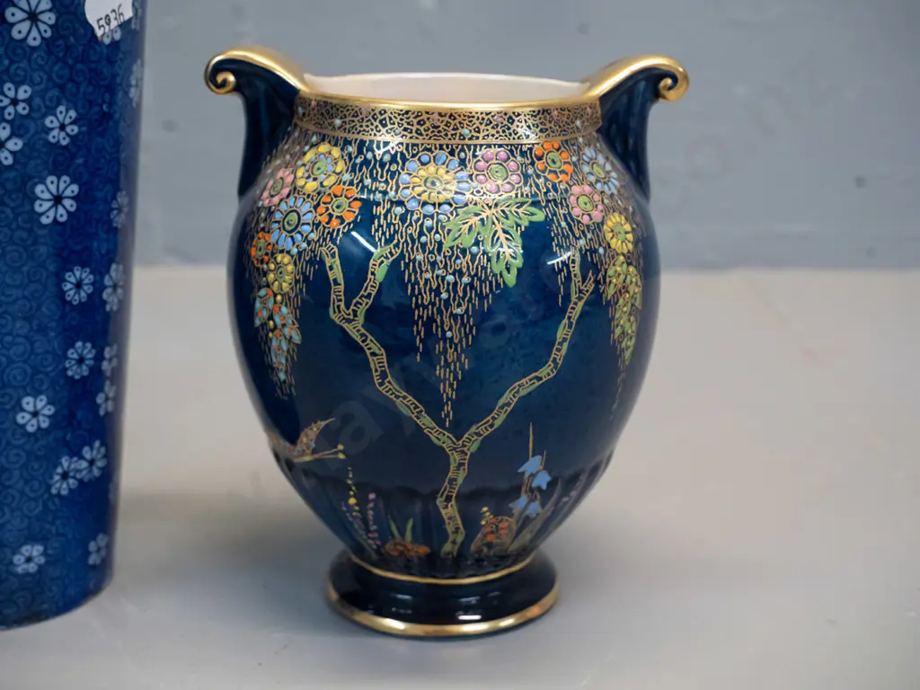 2 English vases - Shelley Cloisello H-260 and Crown Devon Fieldings lustre Image 1++