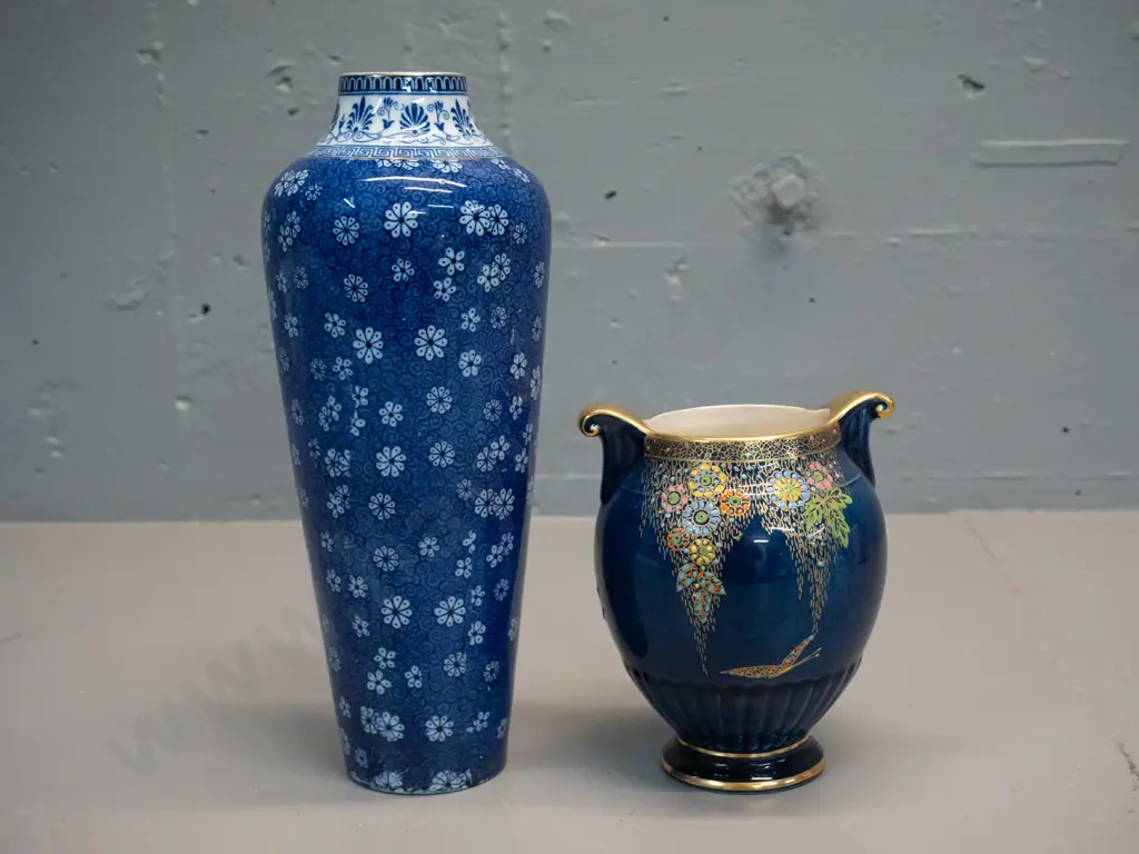 2 English vases - Shelley Cloisello H-260 and Crown Devon Fieldings lustre Image 1++