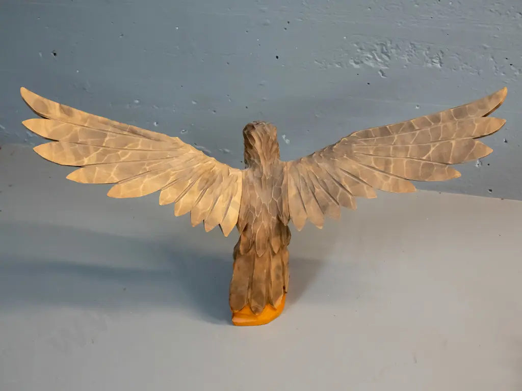 German carved timber eagle with detachable wings H-350 L-610 Image 1++