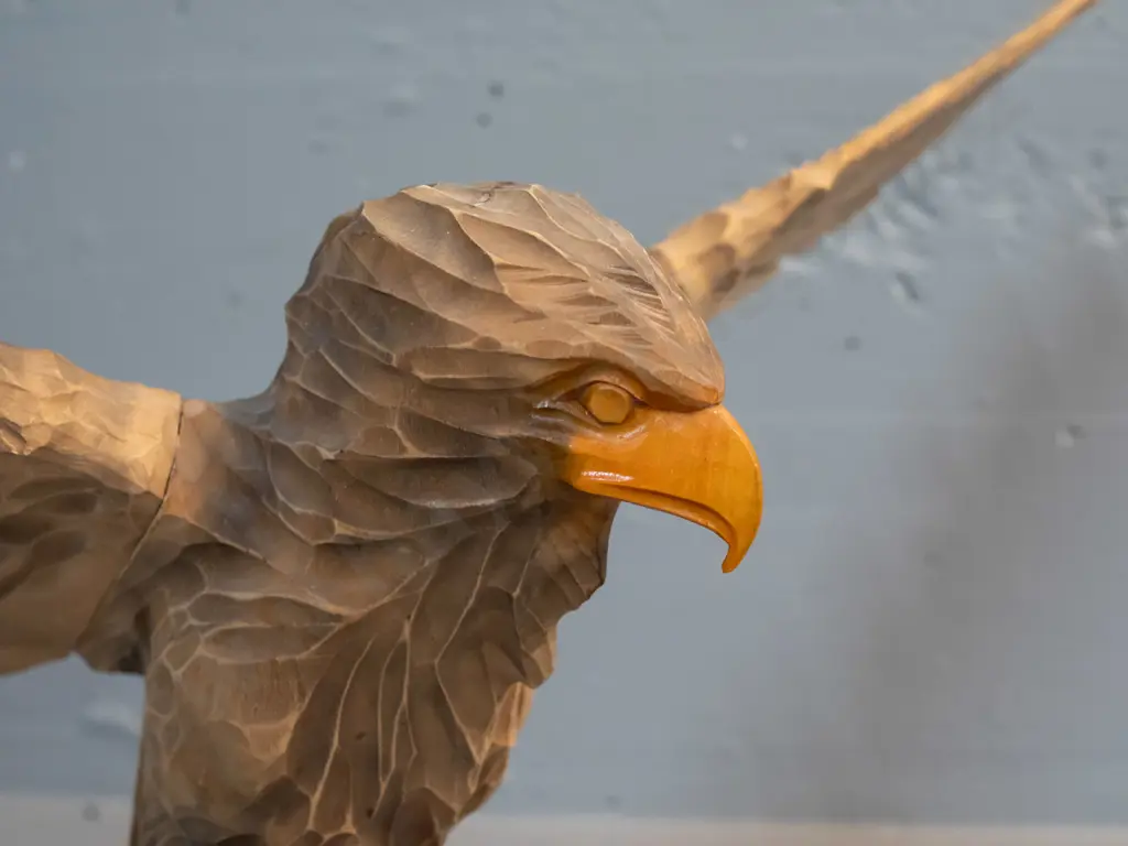 German carved timber eagle with detachable wings H-350 L-610 Image 1++