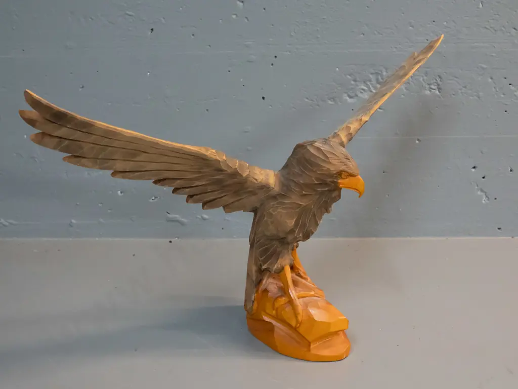 German carved timber eagle with detachable wings H-350 L-610 Image 1++