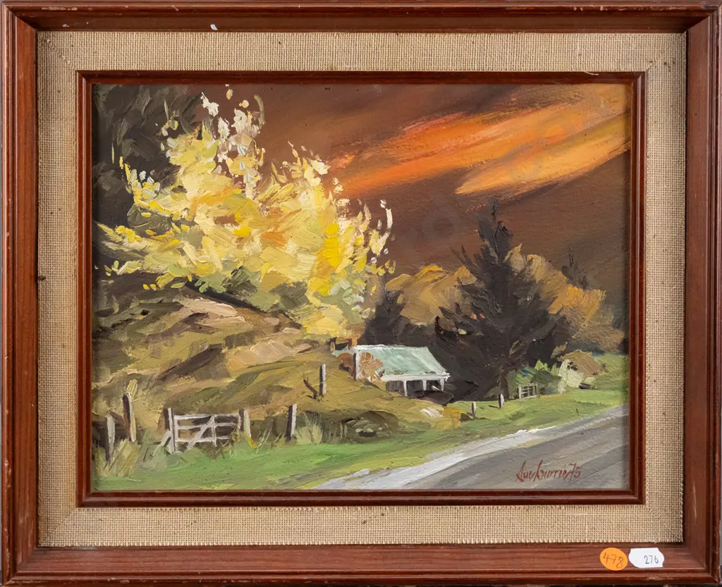 Sue Currie '75 - framed oil "Stormy Autumn Afternoon" H-210 W-280 Image 1++