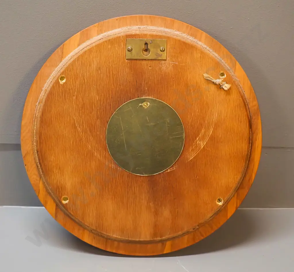 Lull-a-bye New Zealand made rimu framed wall clock with battery quartz movement D-310 GOING Image 1++