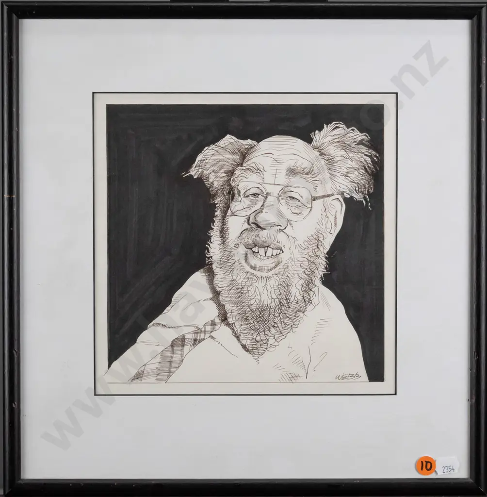 Webb - framed ink - portrait H-200 W-200 Image 1++