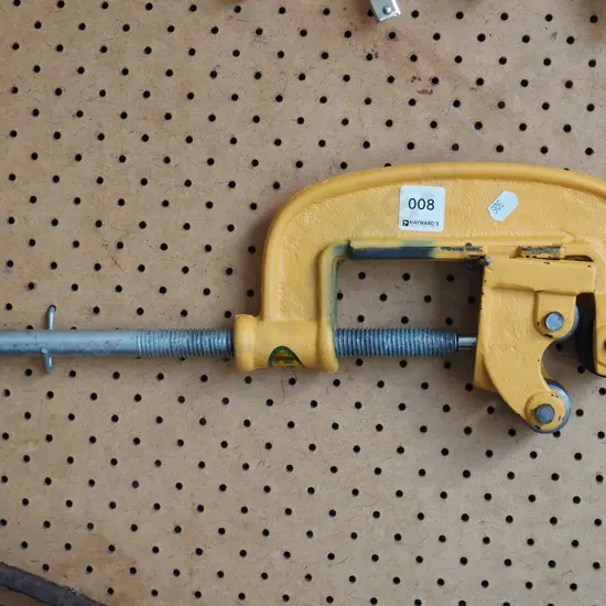large yellow pipe cutter