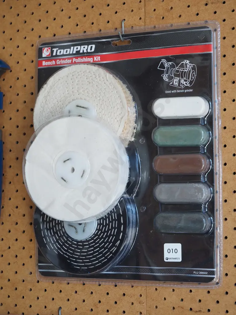 as-new Tool Pro bench grinder polishing kit Image 1++