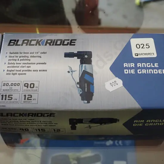 Black Ridge as-new air angle die grinder