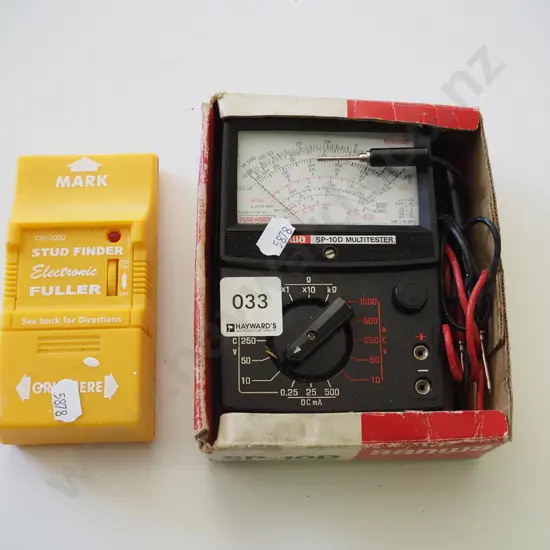 voltmeter, stud finder