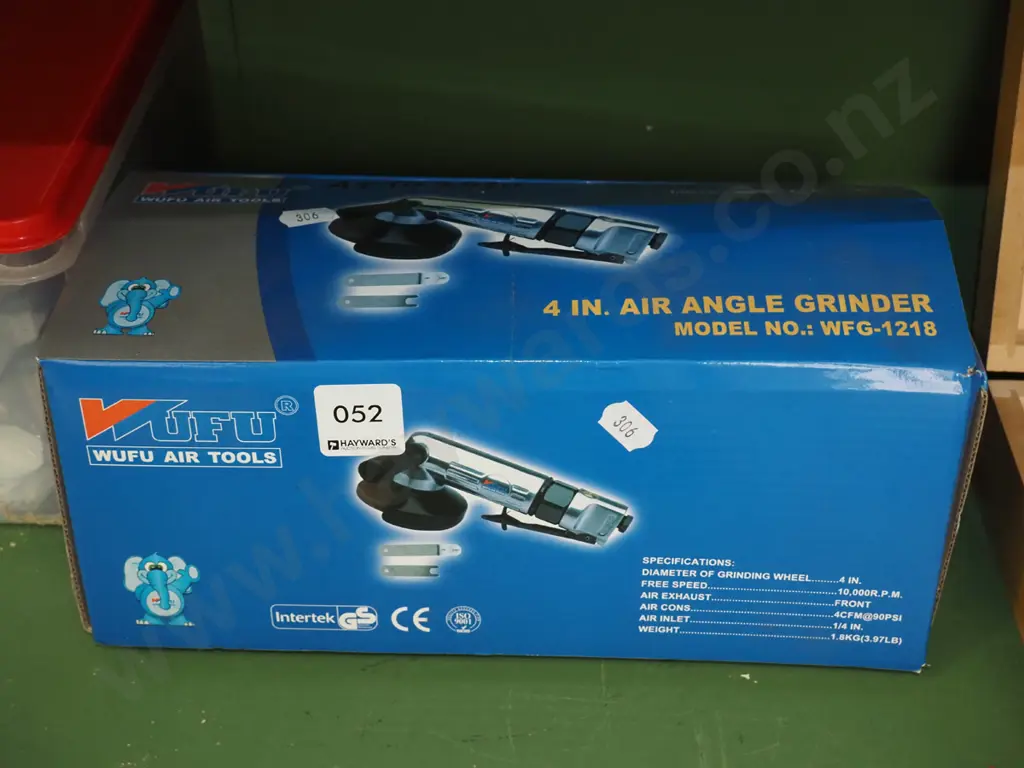 as-new WUFU 4" air angle grinder Image 1++