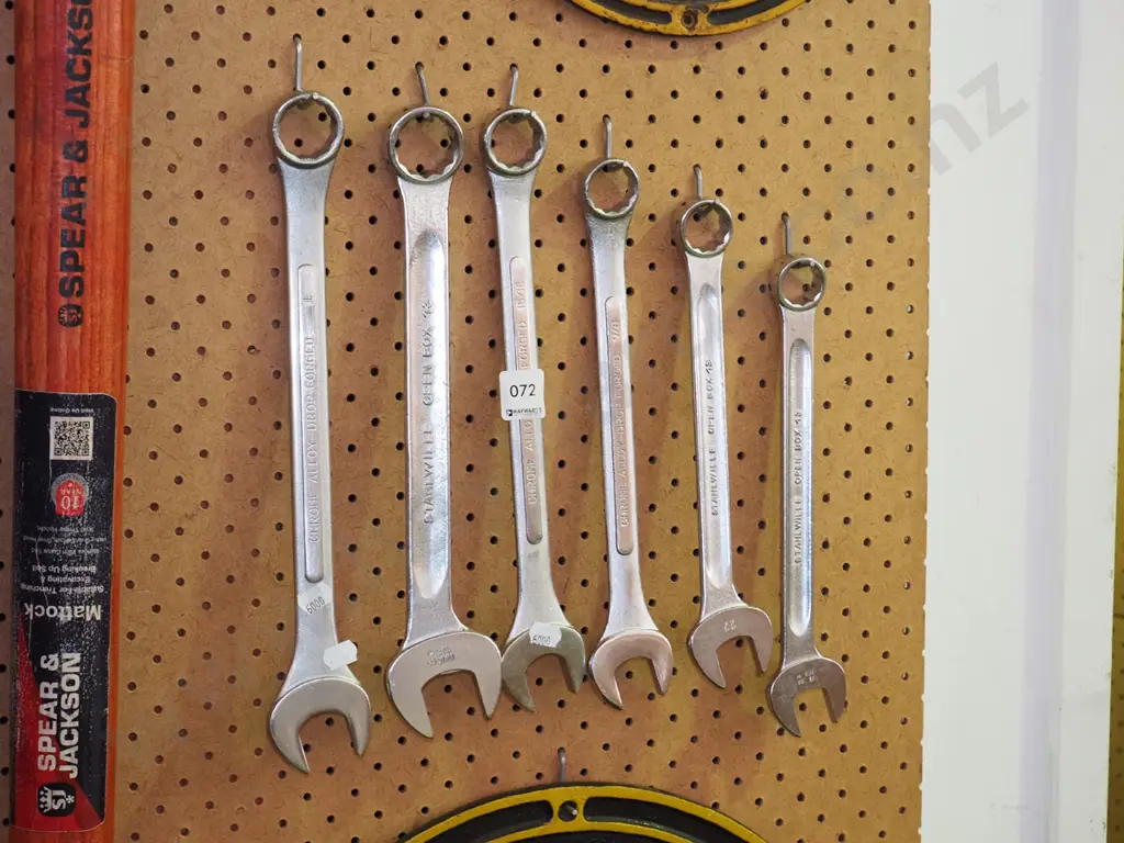 6x open end and ring spanners Image 1++