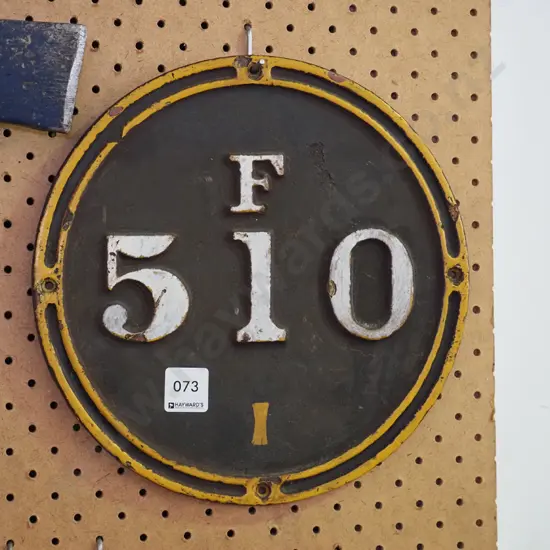 cast iron locomotive/carriage number