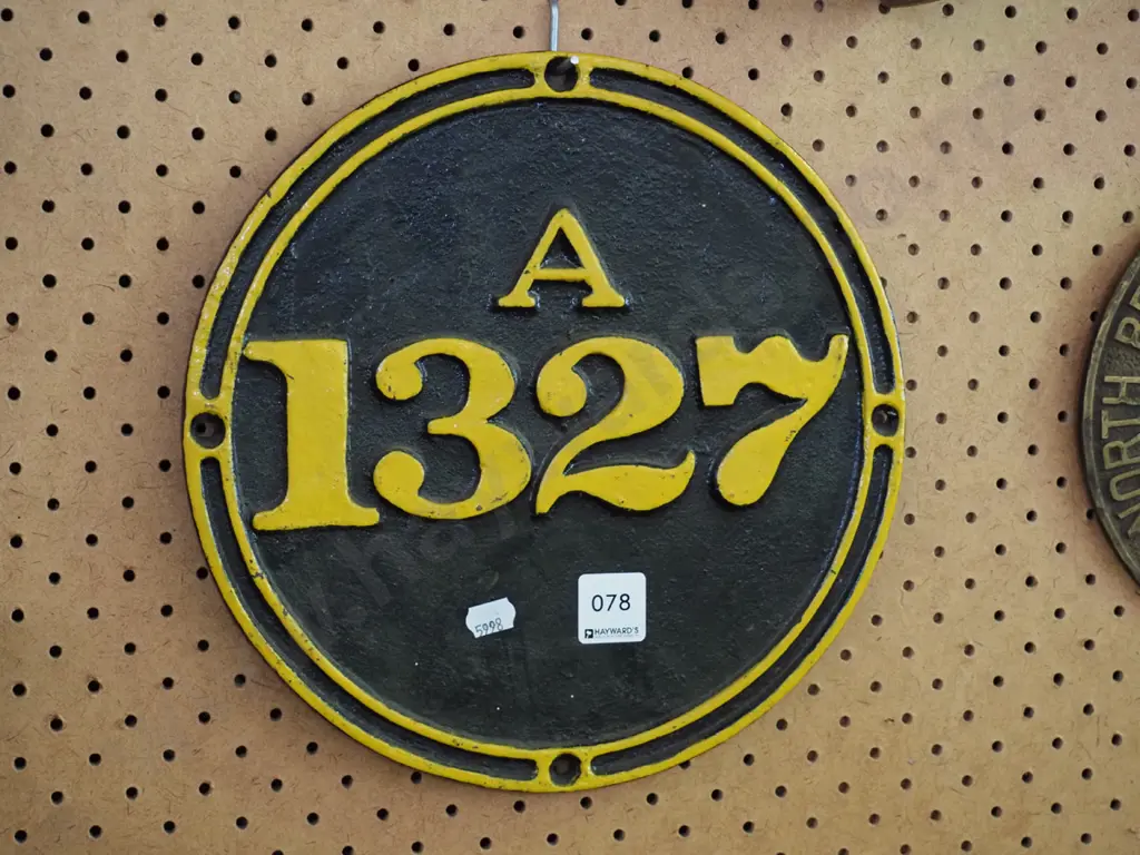 cast iron locomotive number Image 1++