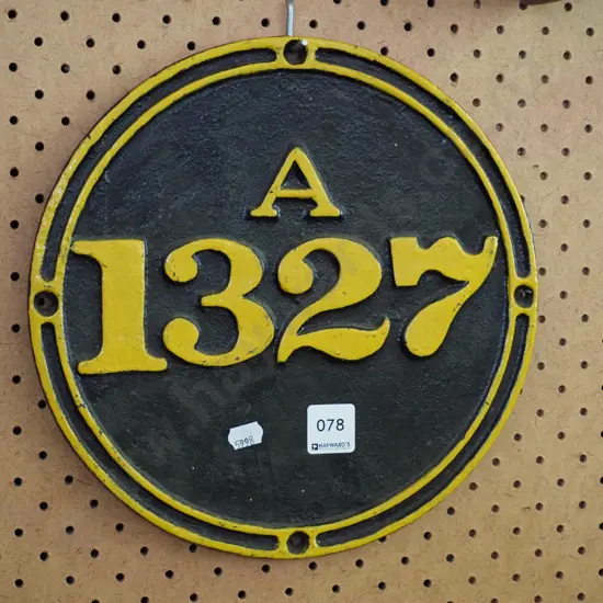 cast iron locomotive number