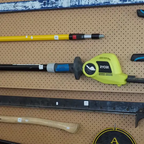 Ryobi electric pole hedge trimmer