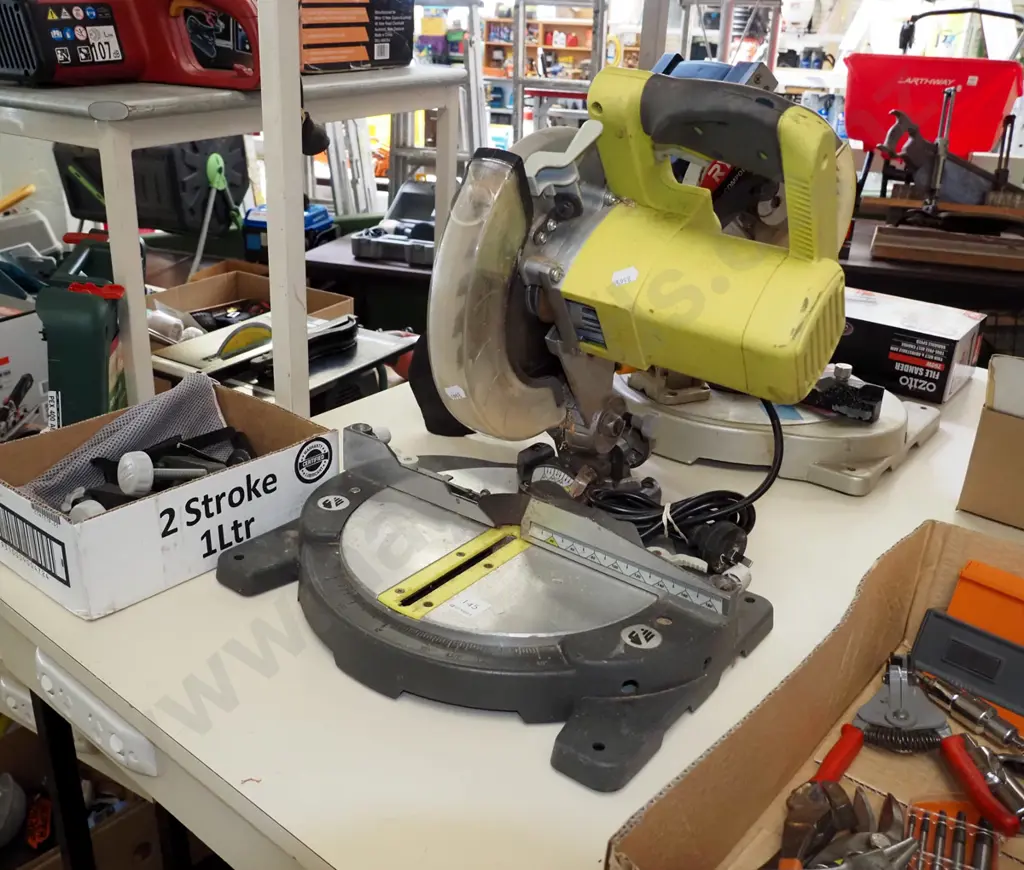 Ryobi compound mitre saw and accessories Image 1++