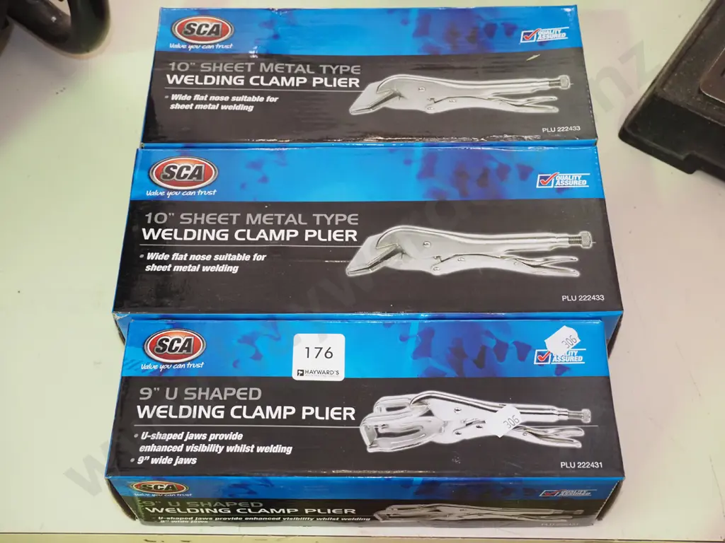 3x boxed as-new SCA welding clamp pliers Image 1++