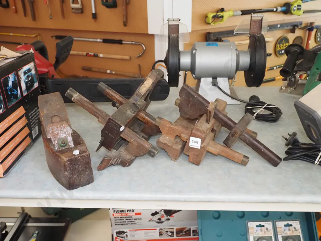 vintage moulding planes, hand plane, scriber Image 1++