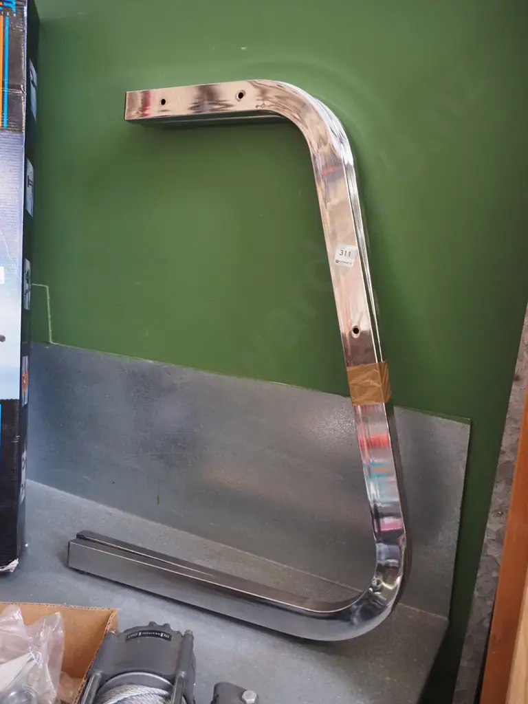 pair of chrome desk/leg frames Image 1++