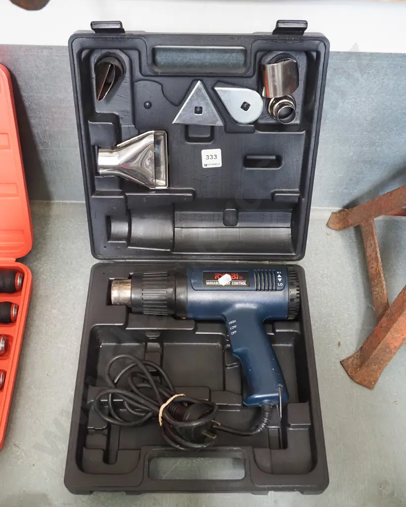 Ryobi heat gun, plastic case Image 1++