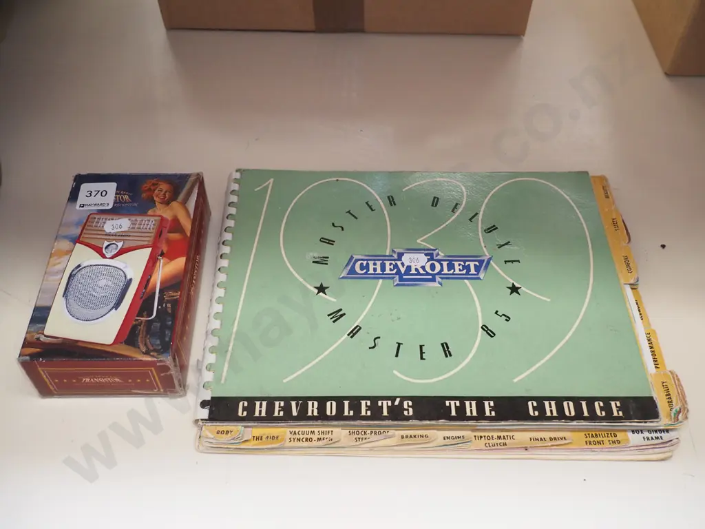 transister radio, Chevrolet Master 85 owner's manual Image 1++