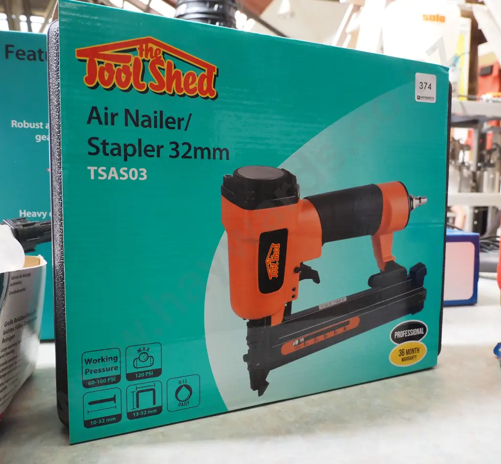 as-new Tool Shed air nailer/stapler Image 1++