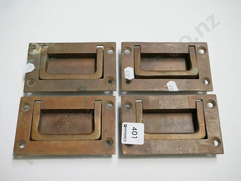 4x brass floor hatch handles Image 1++