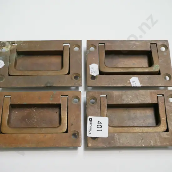 4x brass floor hatch handles