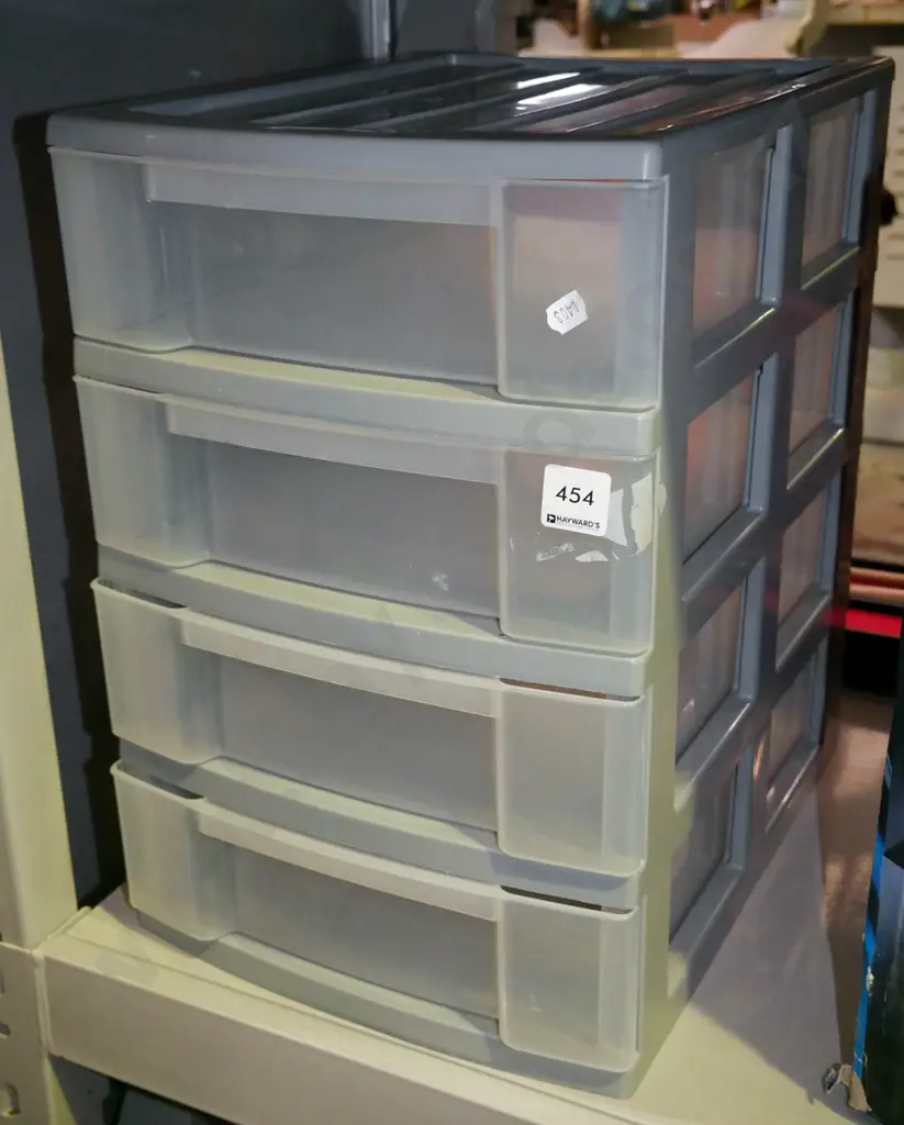 set of 4 plastic drawers Image 1++