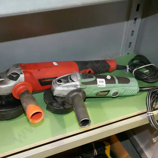 2x angle grinders