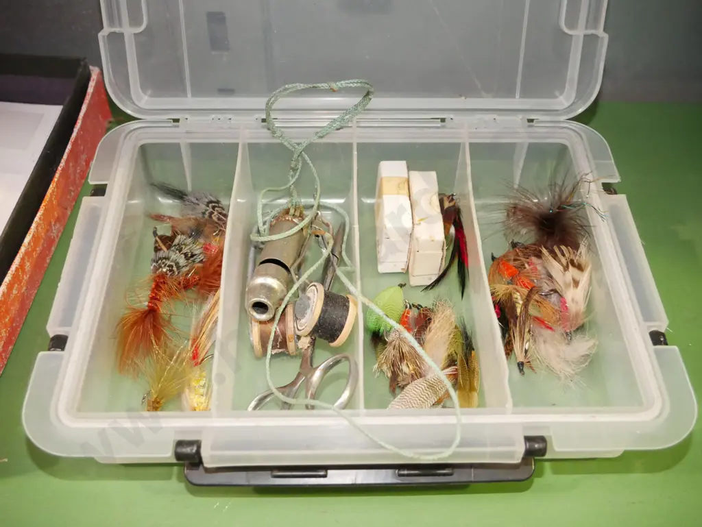 tackle box; flies, whistle etc Image 1++