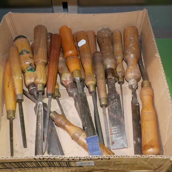 box of old chisels