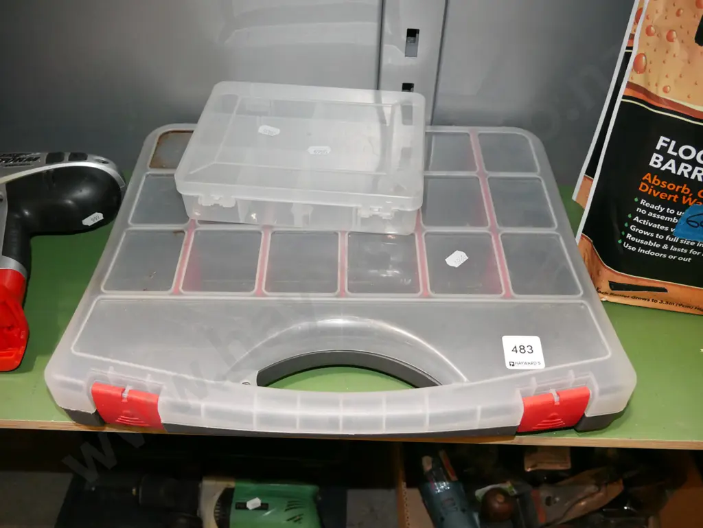 2x plastic workshop organisers Image 1++