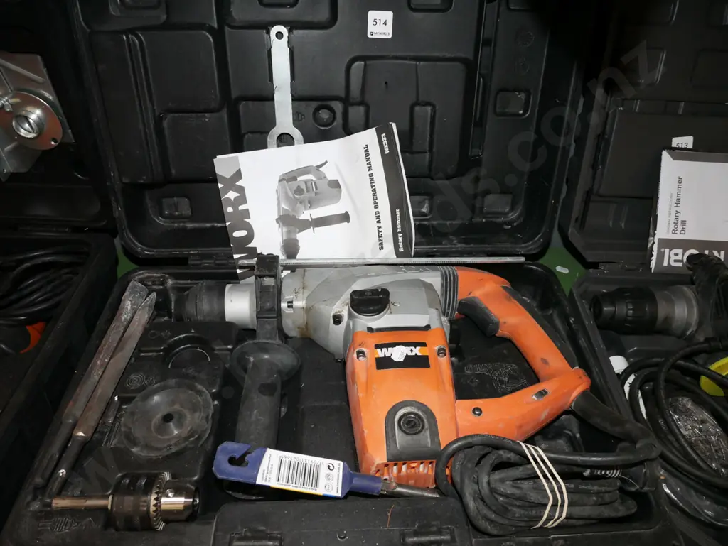 cased Worx hammer drill Image 1++
