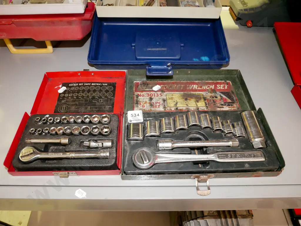 2x cased socket sets Image 1++