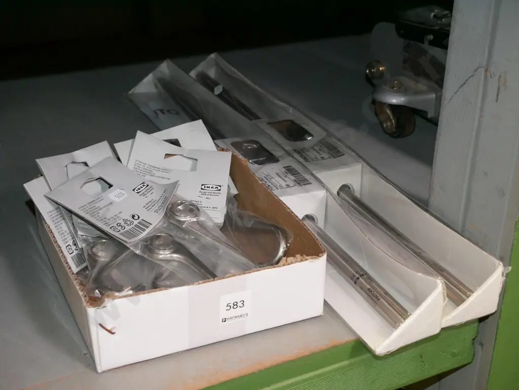 Ikea Fintorp stainless steel wall mount rails and hooks Image 1++